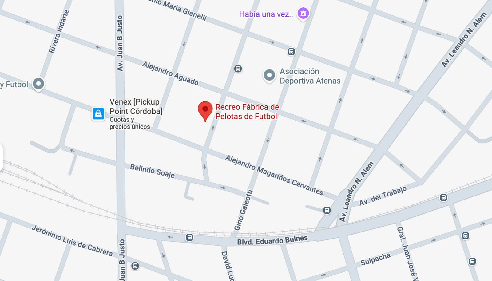 Ubicación Recreo Deportes en el mapa